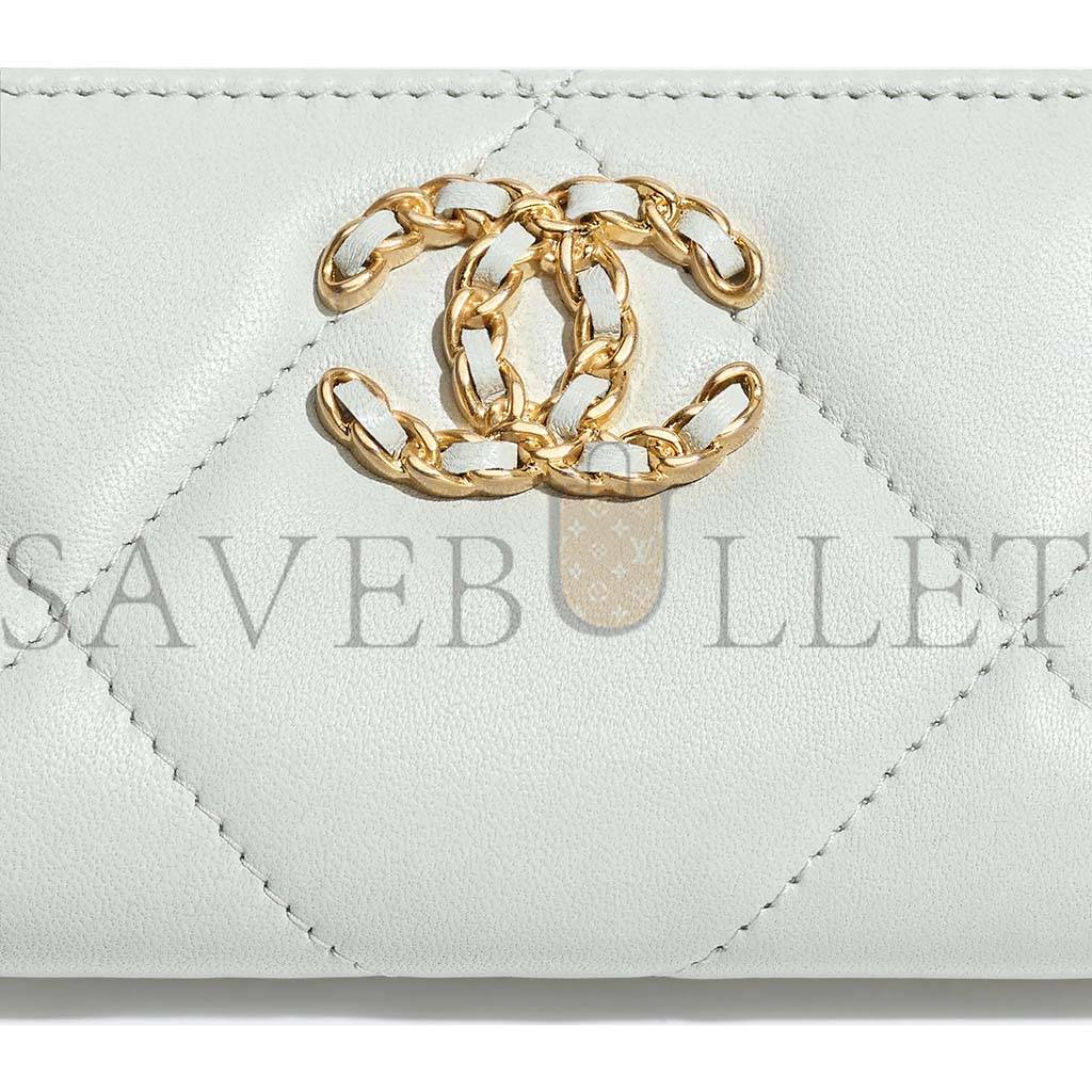 Ch*el 19 zipped coin purse ap0949 b04852 nn268 (11*7.5*2cm)